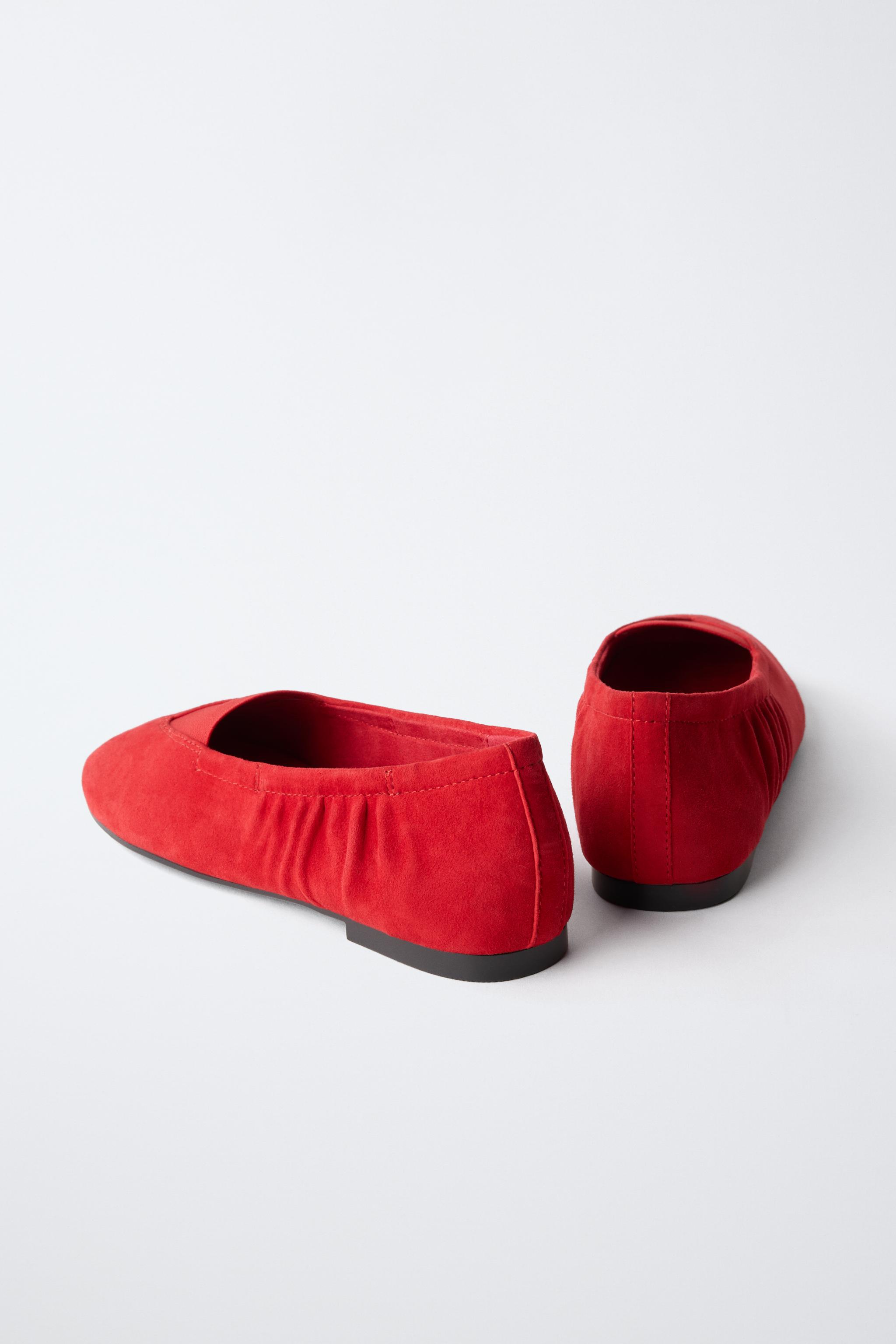 BALLERINES EN CUIR FRUIT OF THE LOOM™